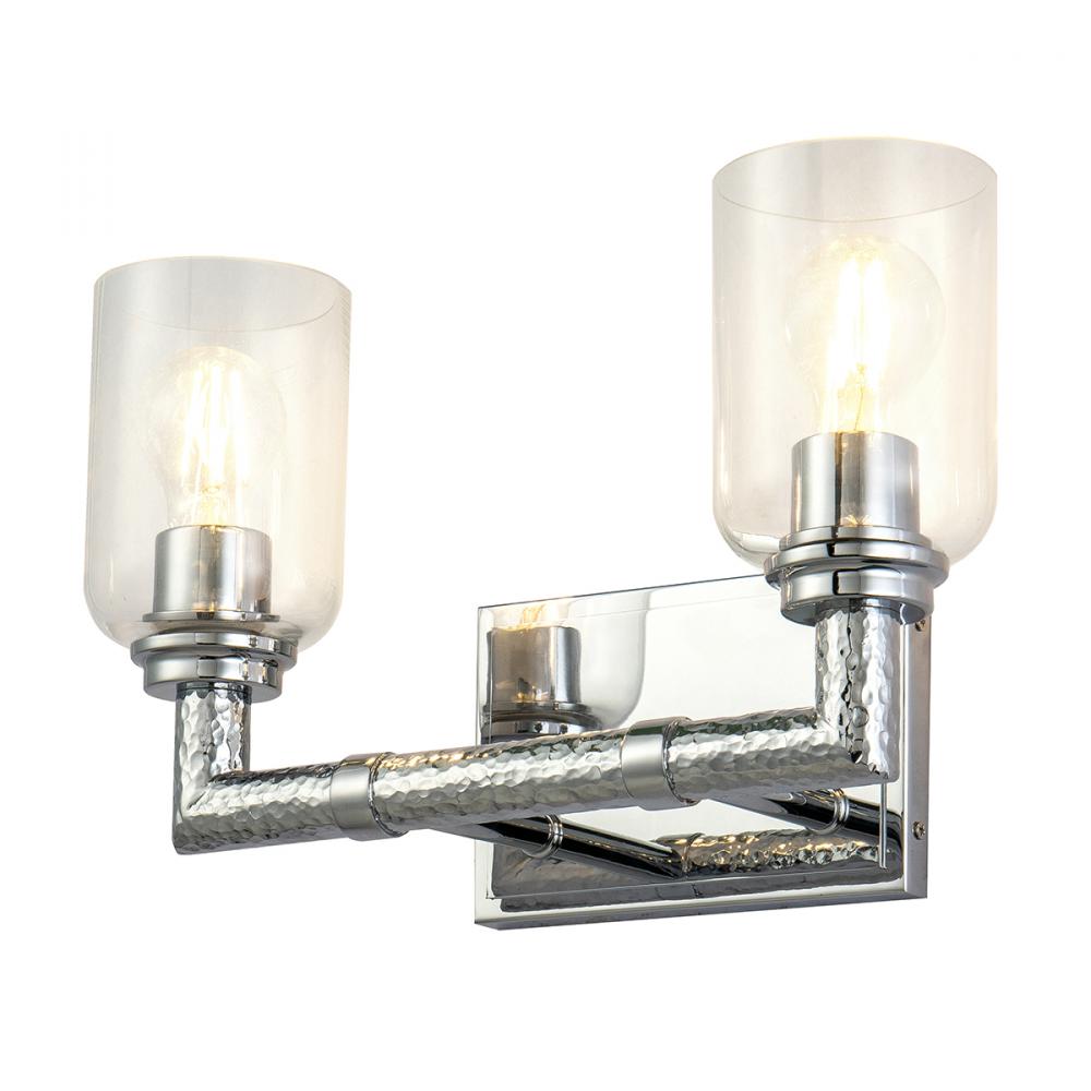 Rampart 2 Light Vanity in Polished Chrome