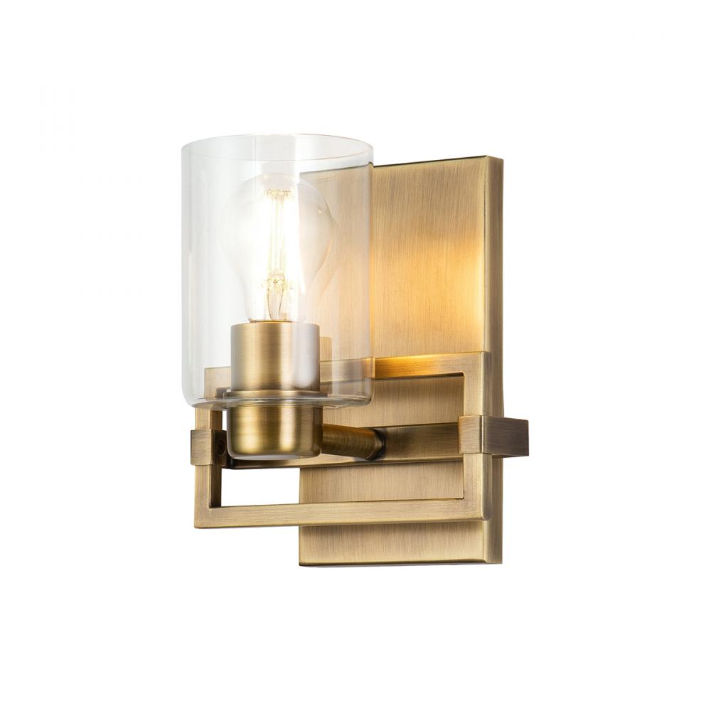 Estes 1 Light Vanity In Aged Brass