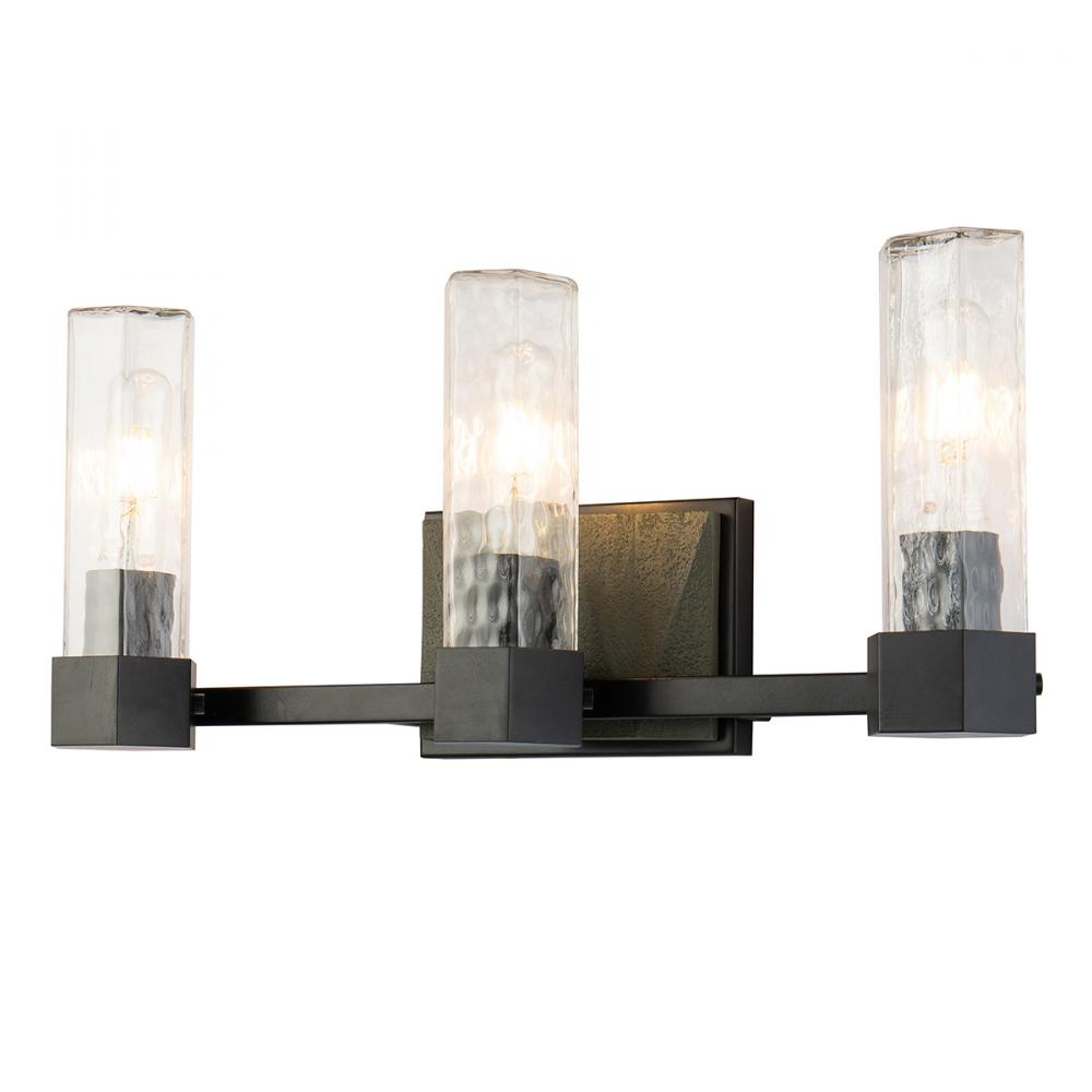 Novarre 3 Light Vanity in Grey And Black