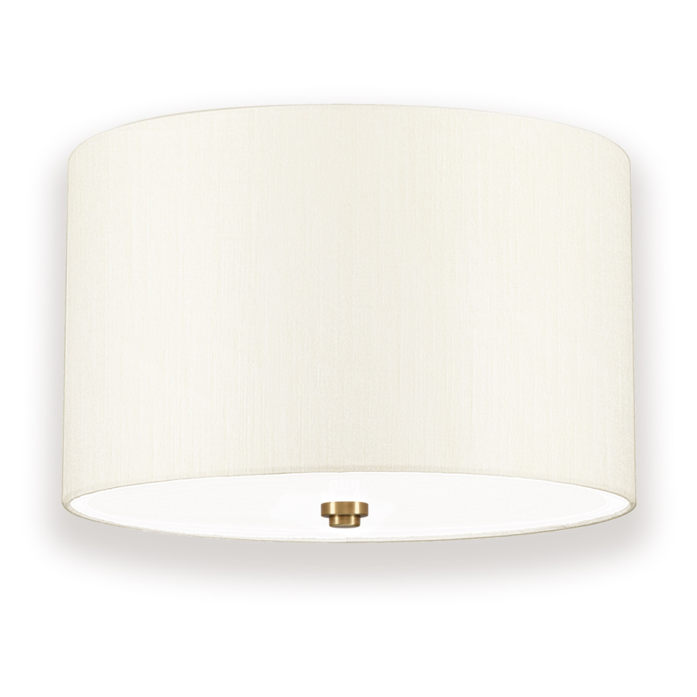 Fletcher 3 Light 14&#34; Flush Mount - Aged Brass