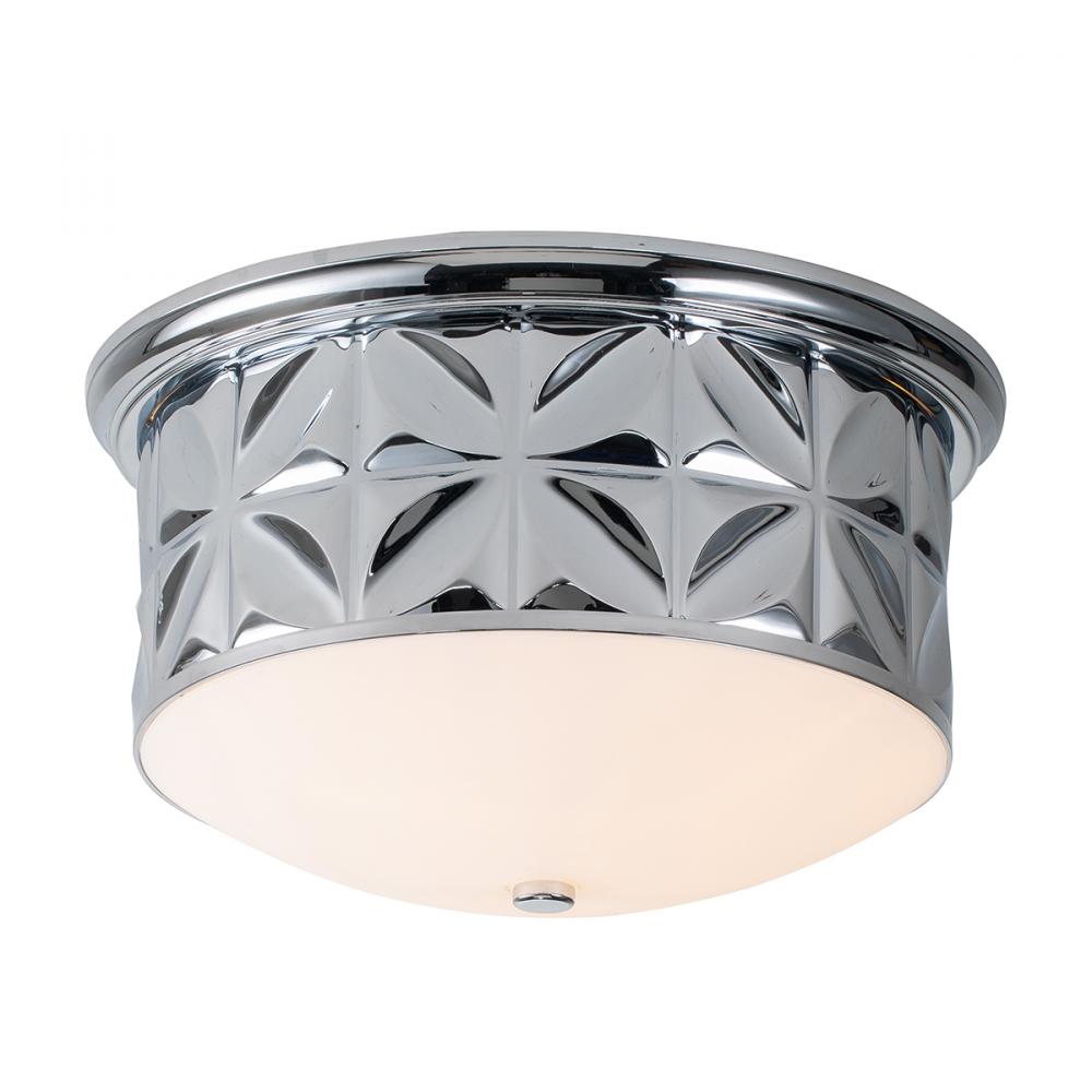 Epsilon Chrome Flush Mount