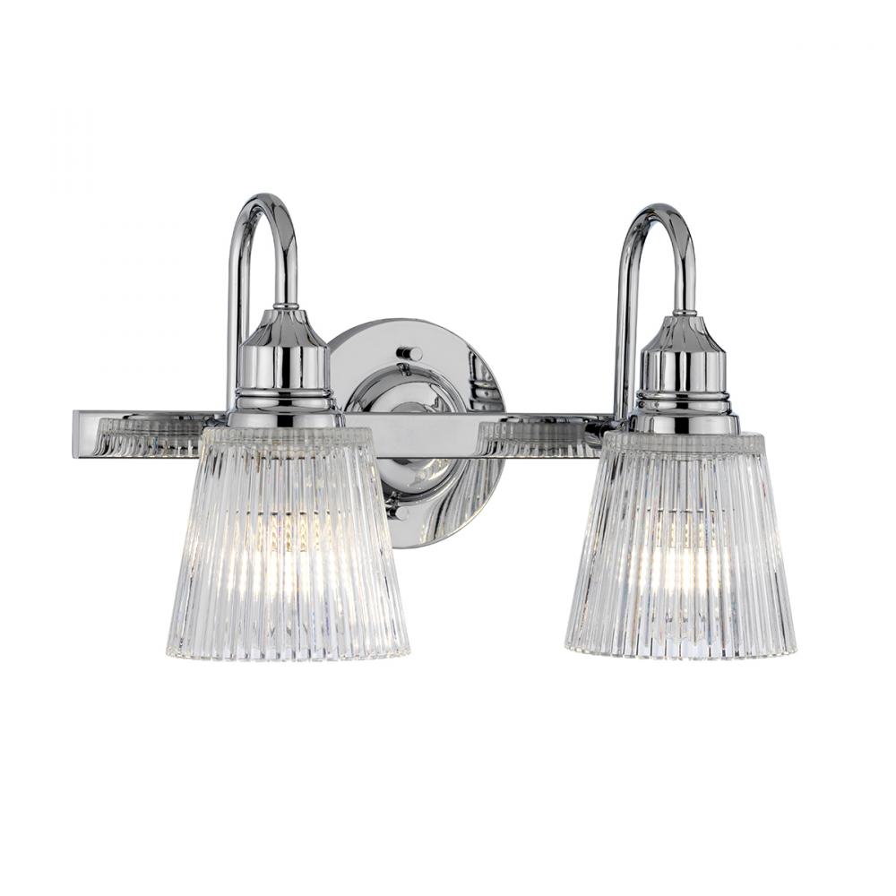 Addison 2 Light Vanity in Polished Chrome