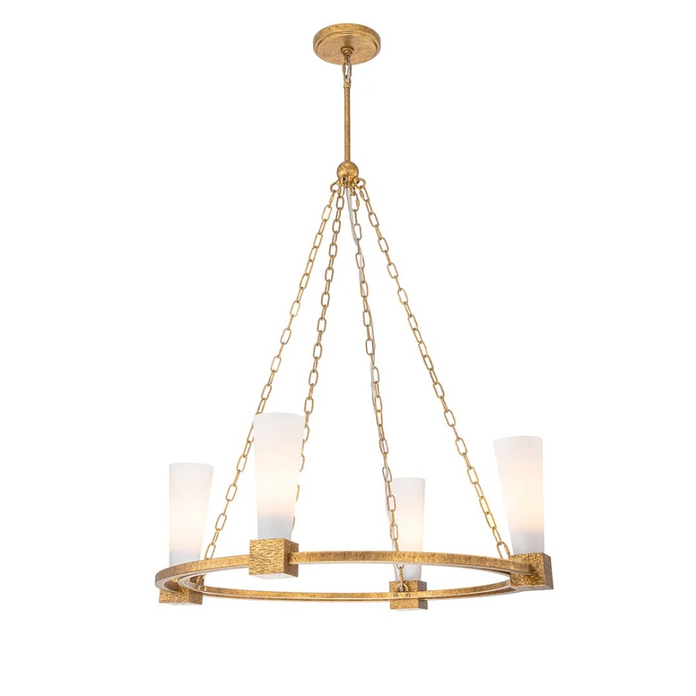 Kristy 4 Light Chandelier Gold
