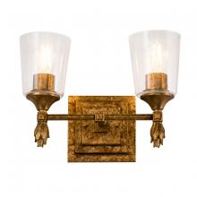 Lucas McKearn bb1022g-2-f1g - Vetiver 2 Light Vanity In Antique Gold