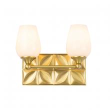 Lucas McKearn bb1300agb-2 - Epsilon Modern 2 Light Vanity in Aged Gold Brass