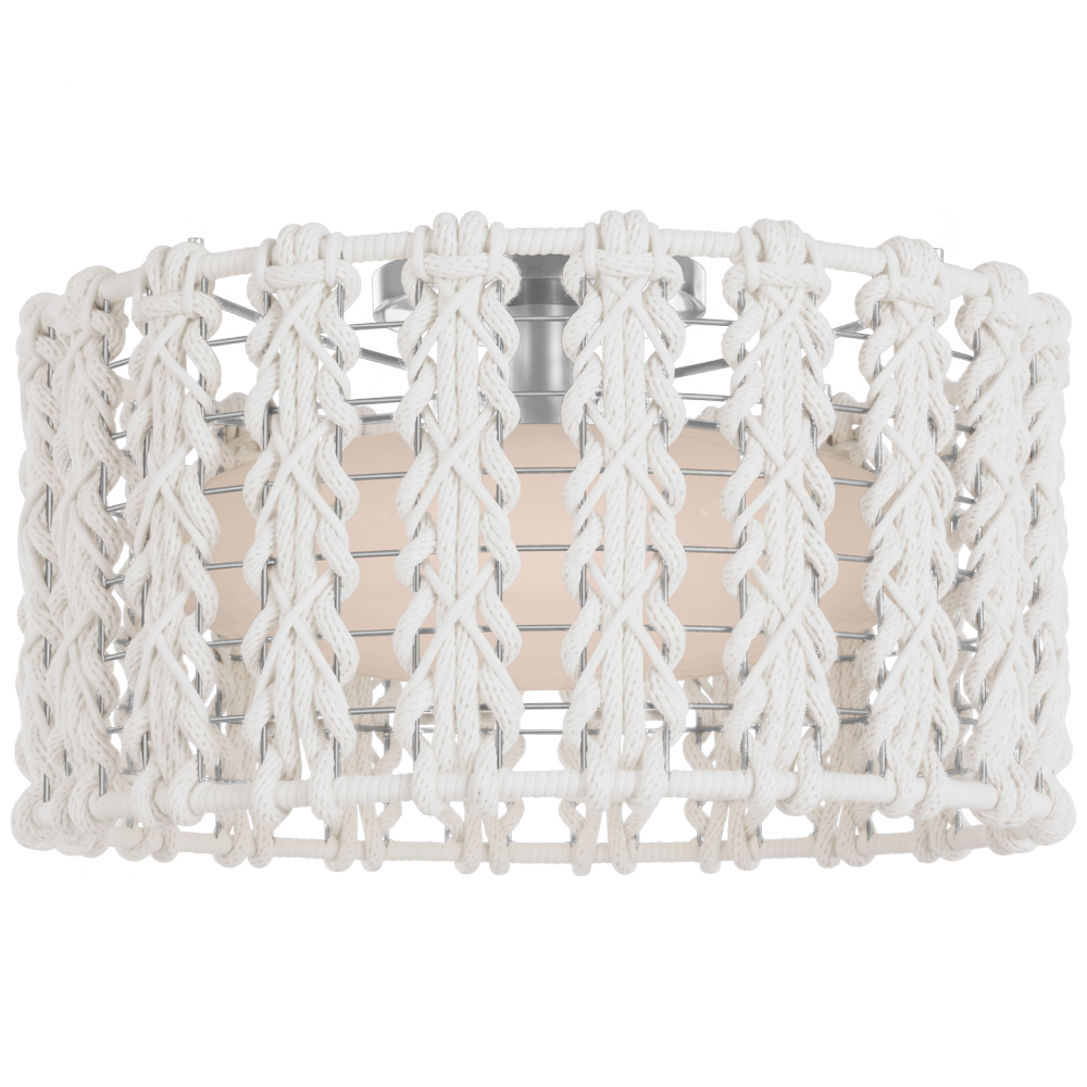 Catania 17&#34; Braided Flush Mount