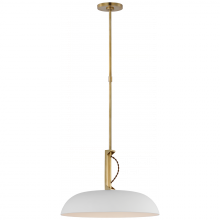 Visual Comfort & Co. Signature Collection ALL US AL 5040HAB/WHT-WG - Cyrus 19" Pendant
