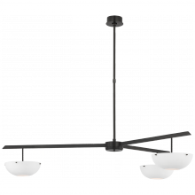 Visual Comfort & Co. Signature Collection ALL US ARN 5520BZ-WHT - Valencia Extra Large Three Light Chandelier