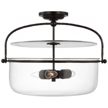 Visual Comfort & Co. Signature Collection ALL US CHC 4270AI-CG - Lorford Medium Semi-Flush Lantern