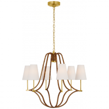 Visual Comfort & Co. Signature Collection ALL US CHC 5581AB/NRT-L - Biscayne Large Wrapped Chandelier