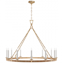Visual Comfort & Co. Signature Collection ALL US CHC 5874AB/NRT - Darlana XL Wrapped Ring Chandelier