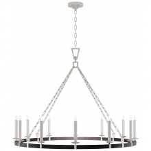 Visual Comfort & Co. Signature Collection ALL US CHC 5874PN/BRT - Darlana XL Wrapped Ring Chandelier