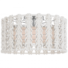 Visual Comfort & Co. Signature Collection ALL US FW 4030PN/WG-CR - Catania 17" Braided Flush Mount