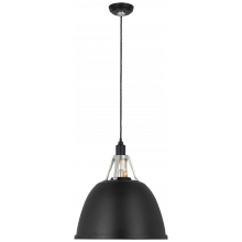 Visual Comfort & Co. Signature Collection ALL US TOB 5640BLK/PAL - Gunner 16" Pendant