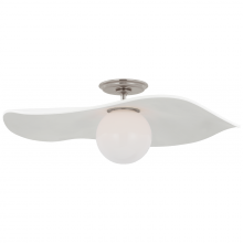 Visual Comfort & Co. Signature Collection ALL US WS 4040PN-WHT - Mahalo 22" Semi-Flush Mount