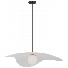 Visual Comfort & Co. Signature Collection ALL US WS 5048BZ-WHT - Mahalo 35" Tri Pendant