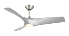 Modern Forms US - Fans Only FR-W2006-52L-BN/SL - Zephyr Downrod ceiling fan
