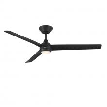 Modern Forms US - Fans Only FR-W2503-54L-MB - PISCES Downrod ceiling fan