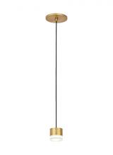 Visual Comfort & Co. Modern Collection 700TRSPGBL1RNB-LED930 - Gable 1 Light Pendant
