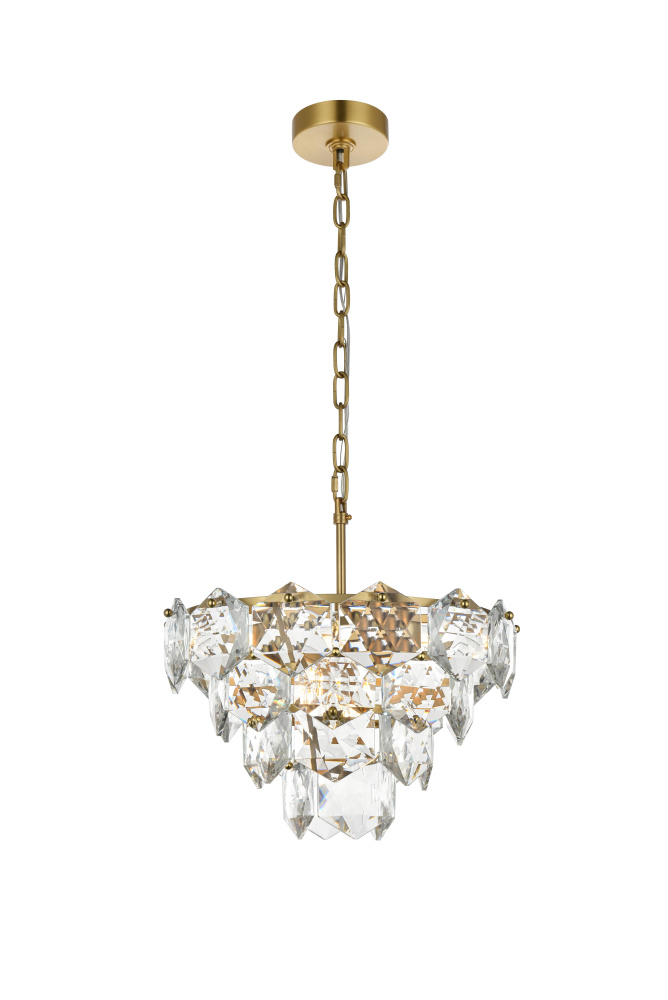 Pendant D16&#34;H10&#34;L6 Satin Gold