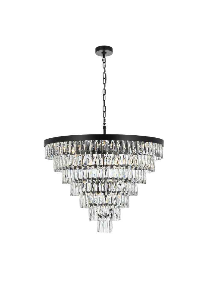 Pendant D32&#34;H24&#34;L25 Black