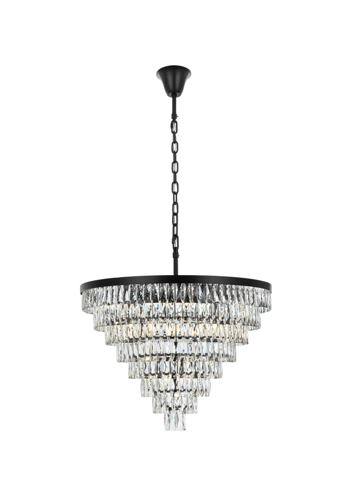 Pendant D36&#34;H27&#34;L29 Black