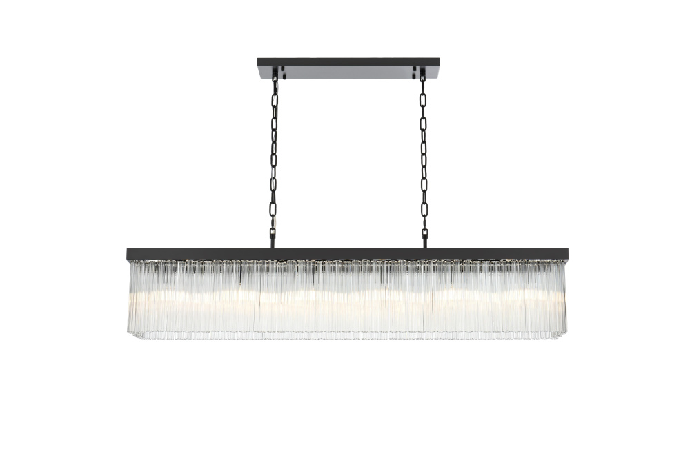 Pendant L49&#34;8&#34;H9&#34;L6 Black