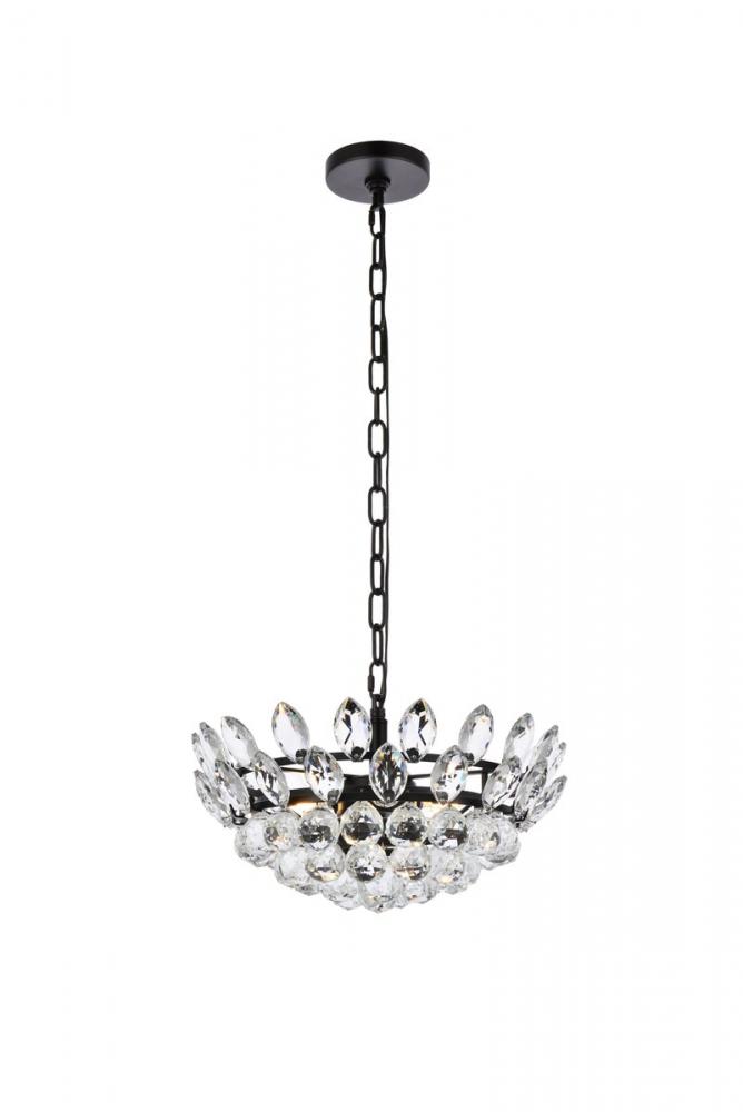 Emilia 16 inch pendant in black