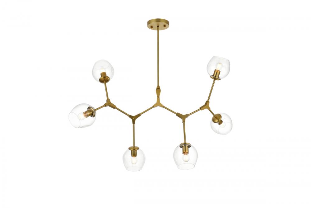 Cavoli HANG L49&#34;W28&#34;H28&#34; L6 Brass