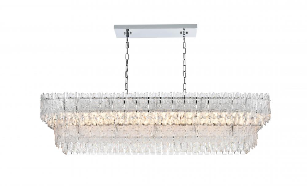 Emilia Hang L50&#34;W14&#34;H12.5&#34; E12 L8 Chrome