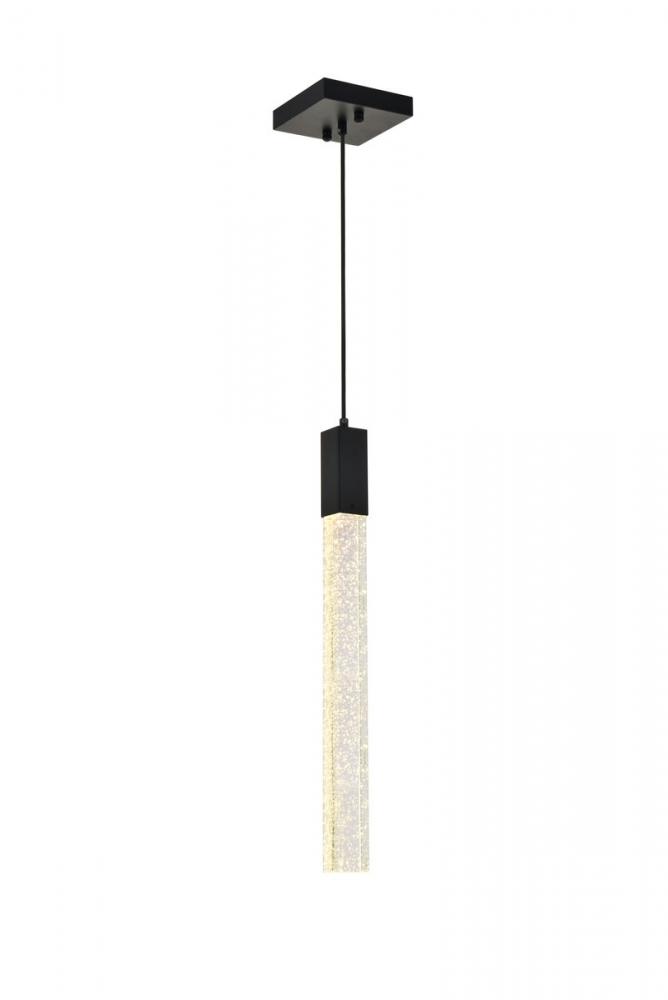 Weston 1 light pendant in black
