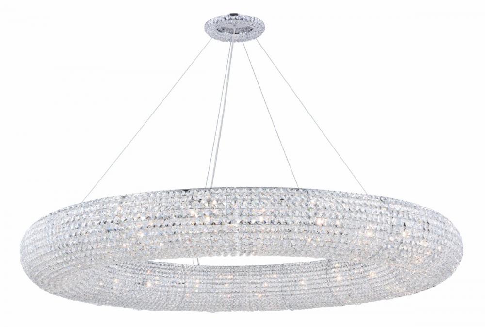Paris 24 light Chrome Chandelier Clear Royal Cut Crystal