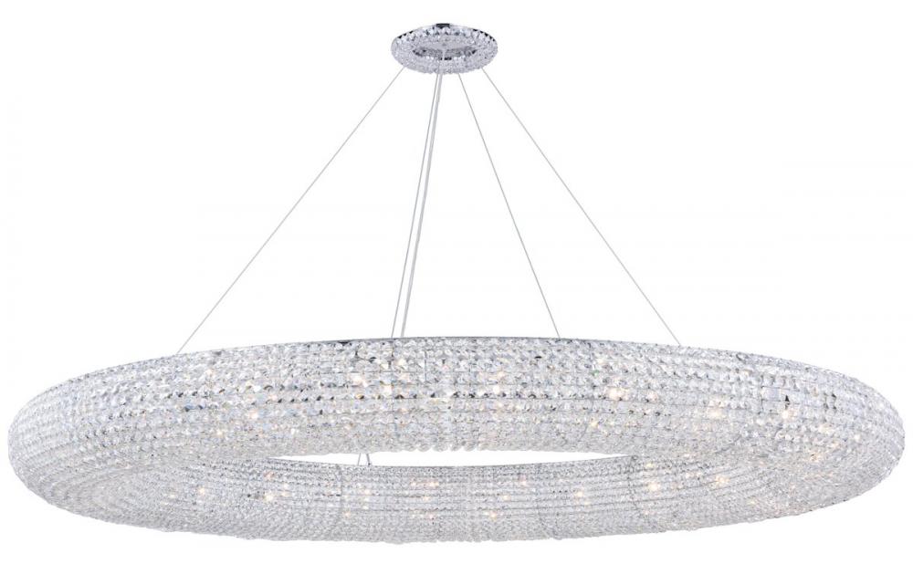 Paris 30 light Chrome Chandelier Clear Royal Cut Crystal