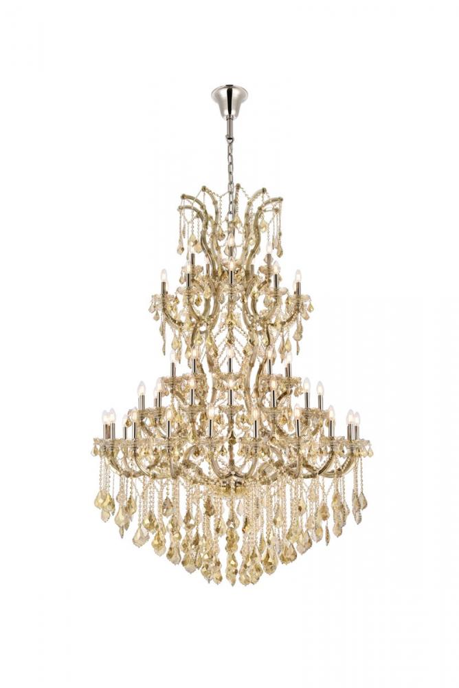 Maria Theresa 61 light Golden Teak Chandelier Golden Teak (Smoky) Royal Cut Crystal