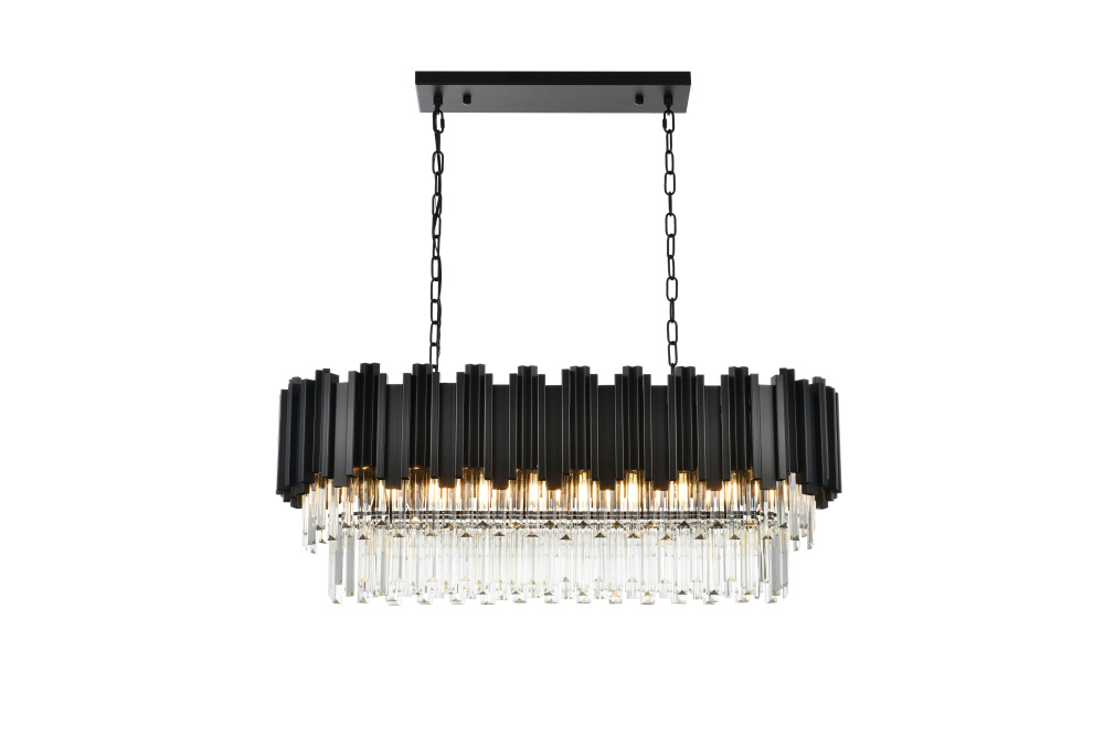 Pendant L36.5&#34;W14&#34;H14&#34;L9 Black