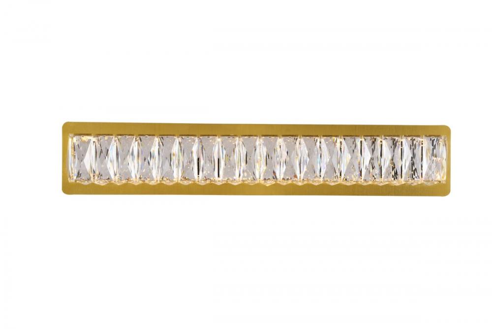 Monroe Wall W24.4&#34;H4.5&#34;LED 22.5W Gold