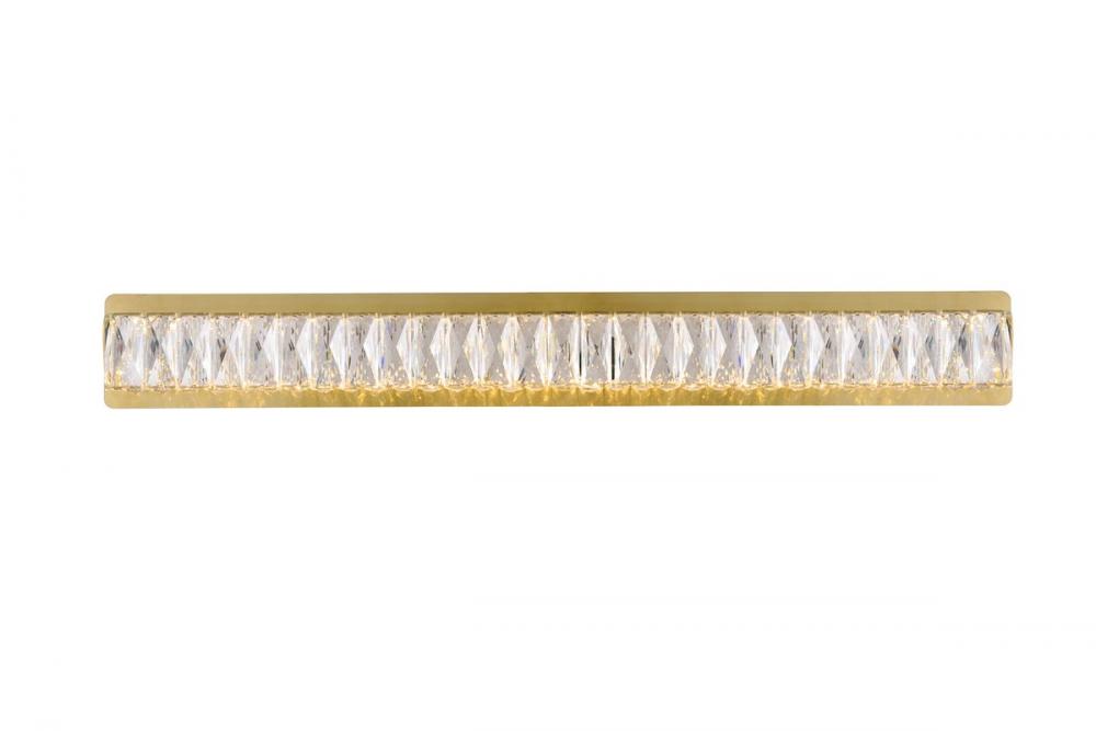 Monroe Wall W35.4&#34;H4.5&#34;LED 34W Gold