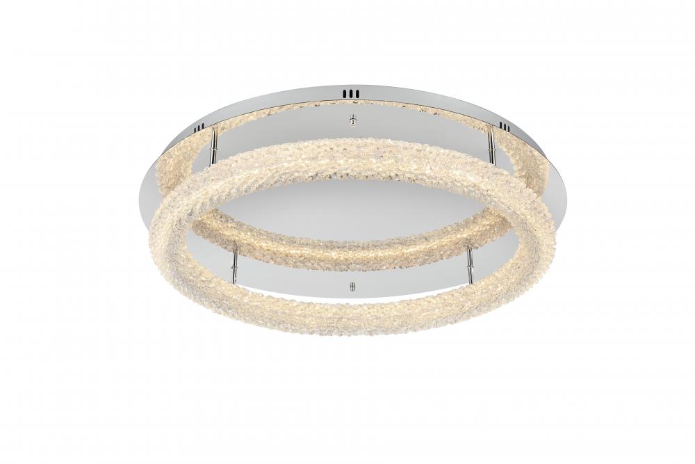 Bowen Flush D29.5&#39;&#39;H5.5&#39;&#39;LED 38W L1 Chrome