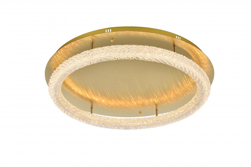 Bowen Flush D33.5&#39;&#39;H5.5&#39;&#39; LED 46W L1 Satin Gold