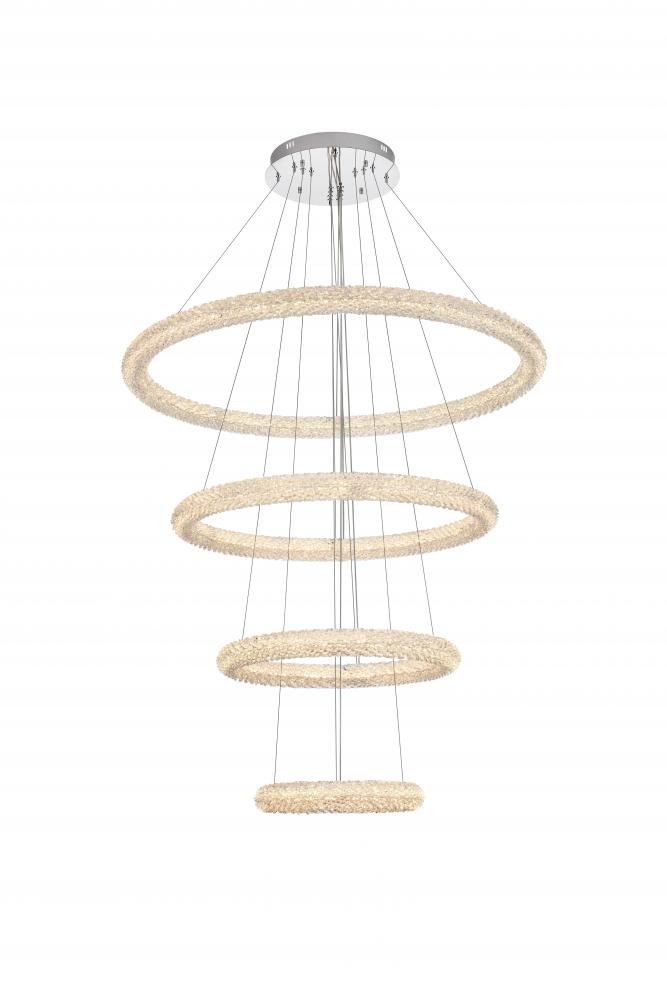 Bowen Hang D41.7&#34;H24.5&#34;LED 160W L4 Chrome