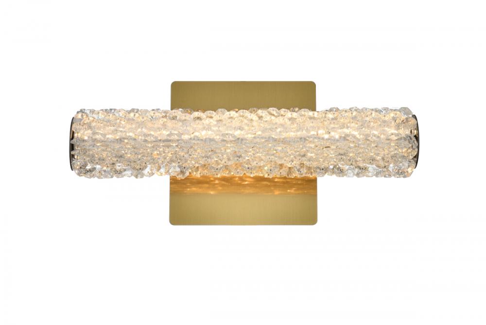 Bowen Wall Sconce W12&#34; H5.5&#34; E4.5&#34; LED 7W DIM 3CCT  Satin Gold