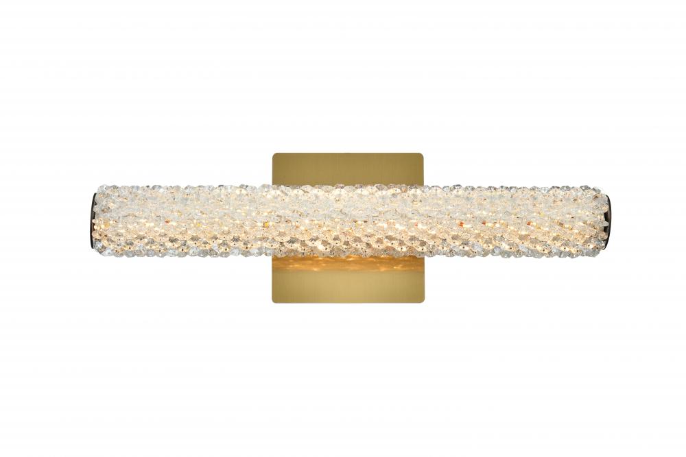 Bowen Wall Sconce W18&#34; H5.5&#34; E4.5&#34; LED 10W DIM 3CCT  Satin Gold
