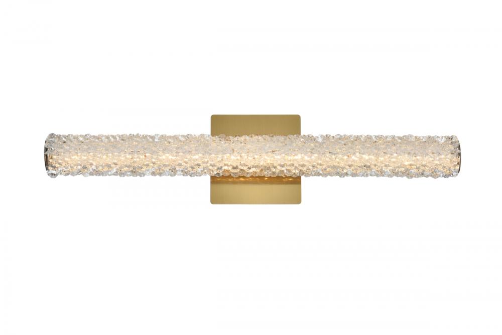 Bowen Wall Sconce W24&#34; H5.5&#34; E4.5&#34; LED 12W DIM 3CCT  Satin Gold