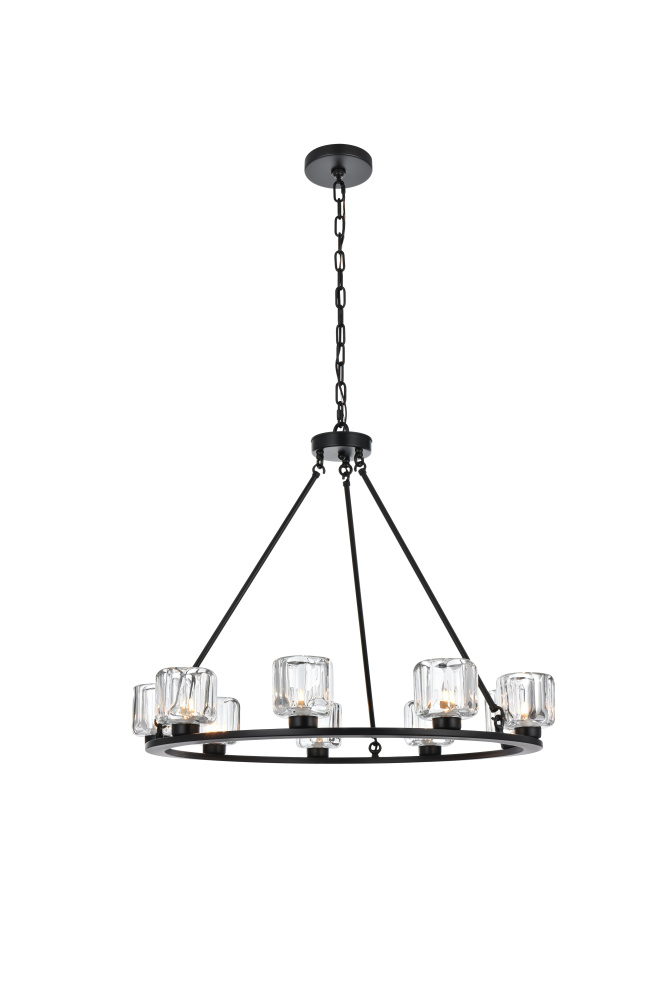 Pendant Light D32&#34; G9 Lt9 40W Black