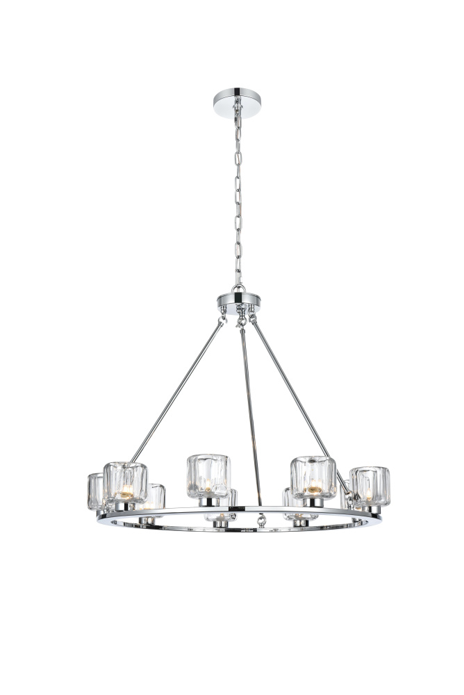 Pendant Light D32&#34; G9 Lt9 40W Chrome