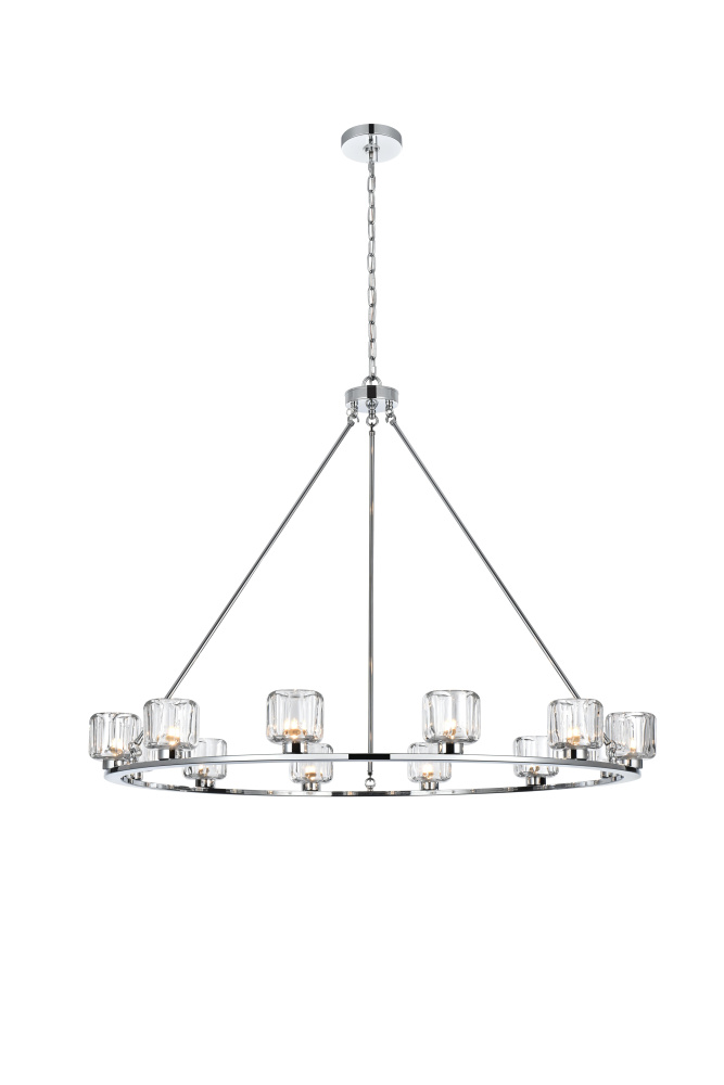 Pendant Light D48&#34; G9 Lt12 40W Chrome