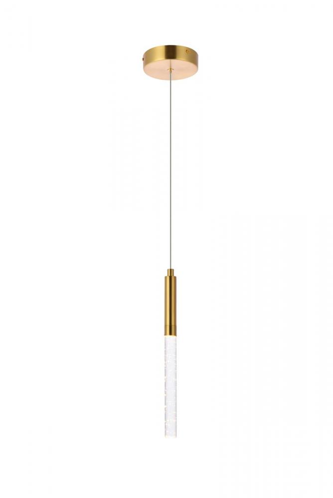 Ruelle 1 light Gold Pendant