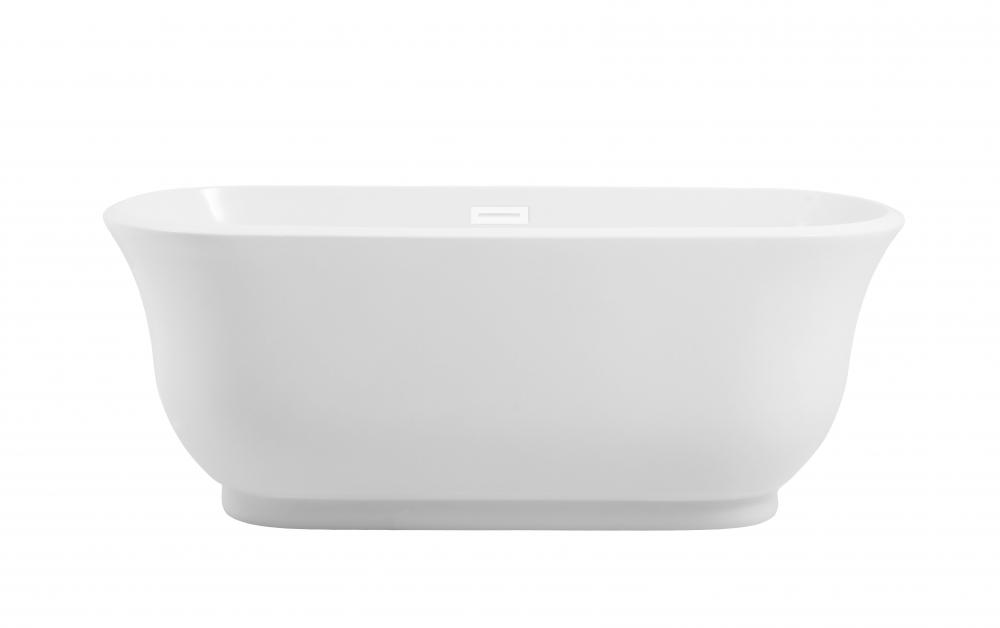 Bathtub 59.1x28.3x22.4 GW with WHT drain kit