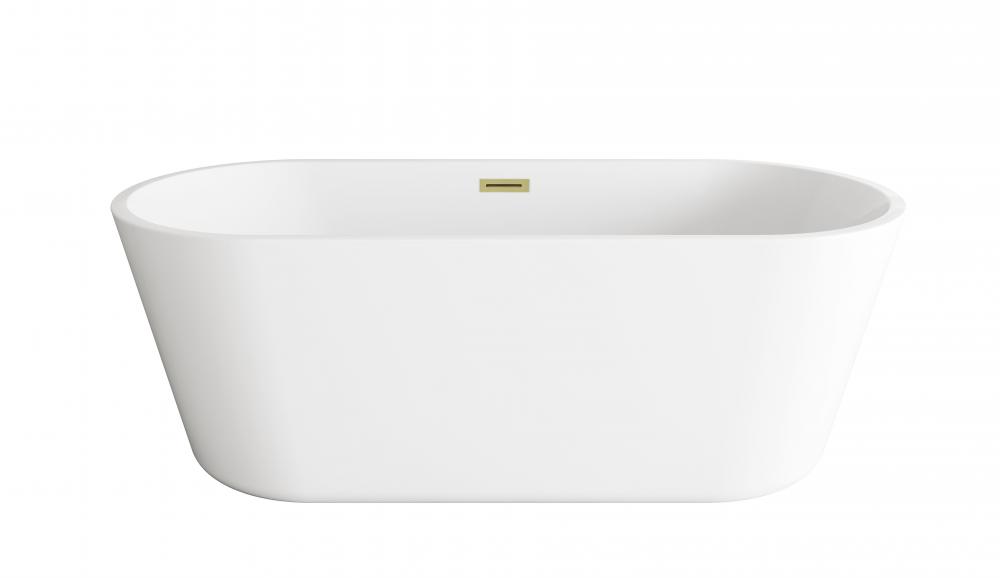 Bathtub 64.9&#34;28.3&#34;22.8&#34; GW with BGD drain kit