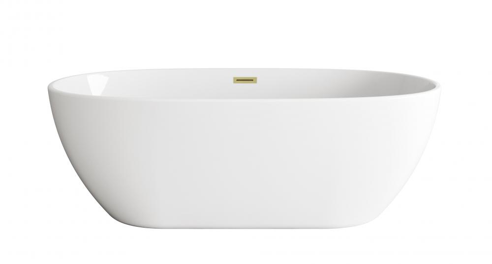 Bathtub 66.9&#34;30.7&#34;24.0&#34; GW with BGD drain kit